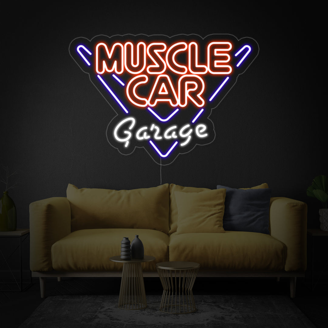 "Muscle Car Garage" Letreros Neon