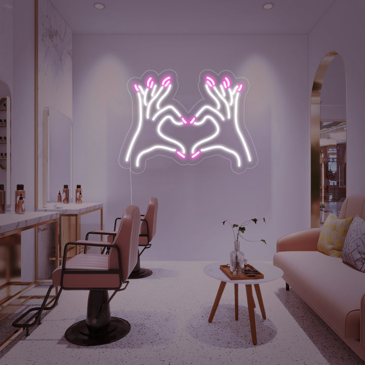 "Salón De Uñas" Letreros Neon