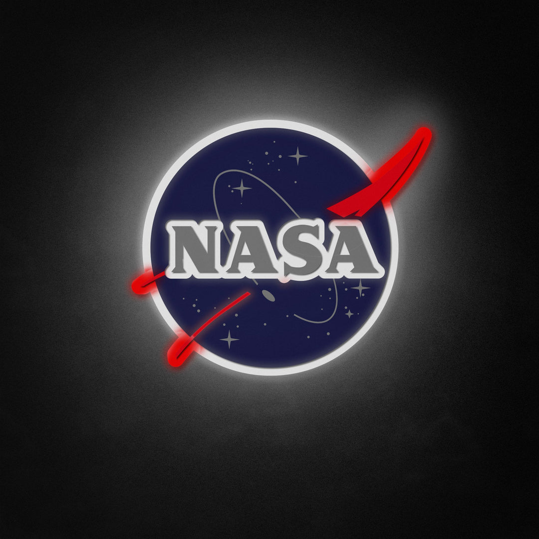 "Logotipo de NAS Insignia" Neon Like