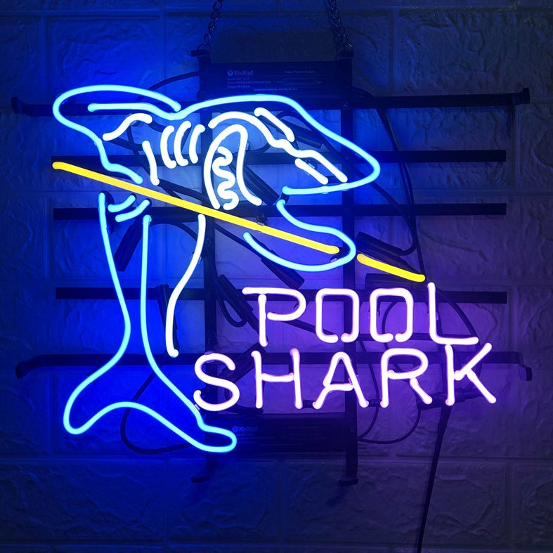 "Pool Shark, Sala De Billar" Letreros Neon