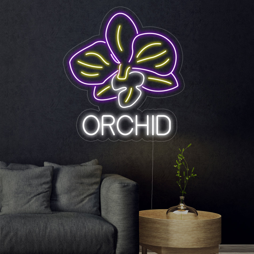 "Orchid, flor de orquídea" Letreros Neon