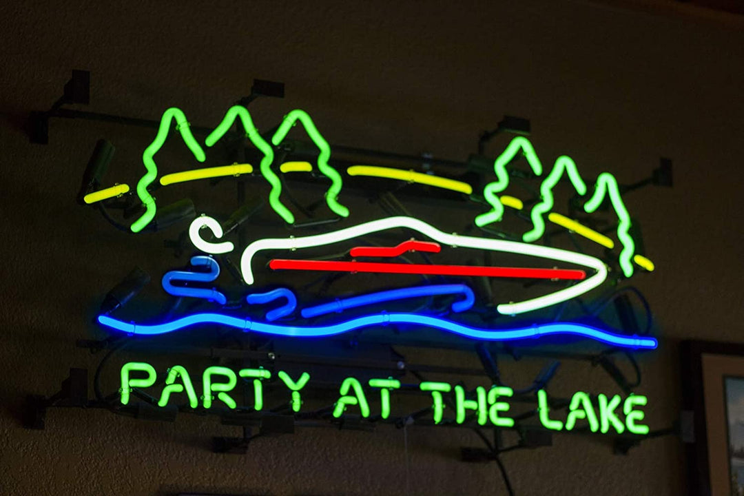 "Party At The Lake" Letreros Neon