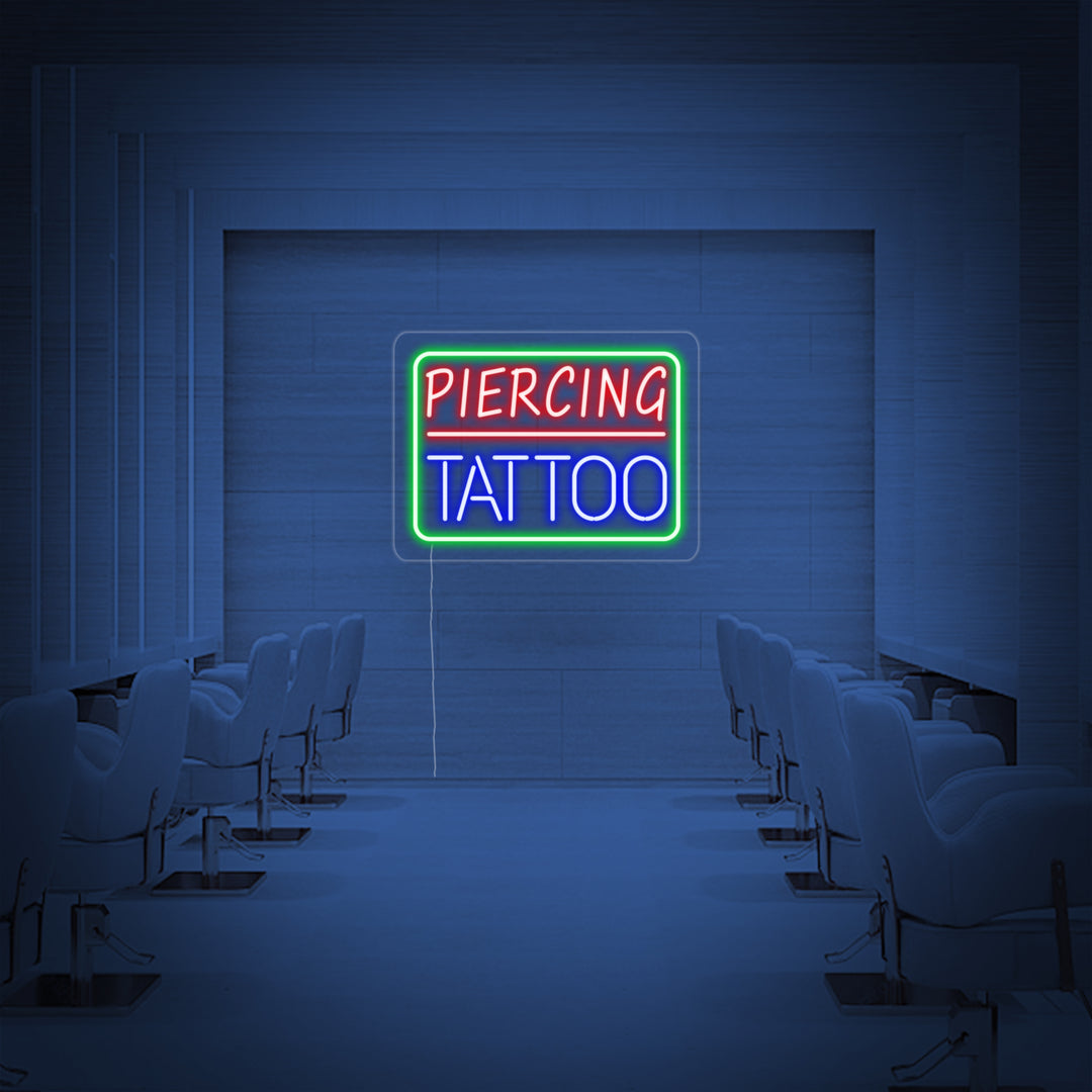 "Piercing Tattoo" Letreros Neon