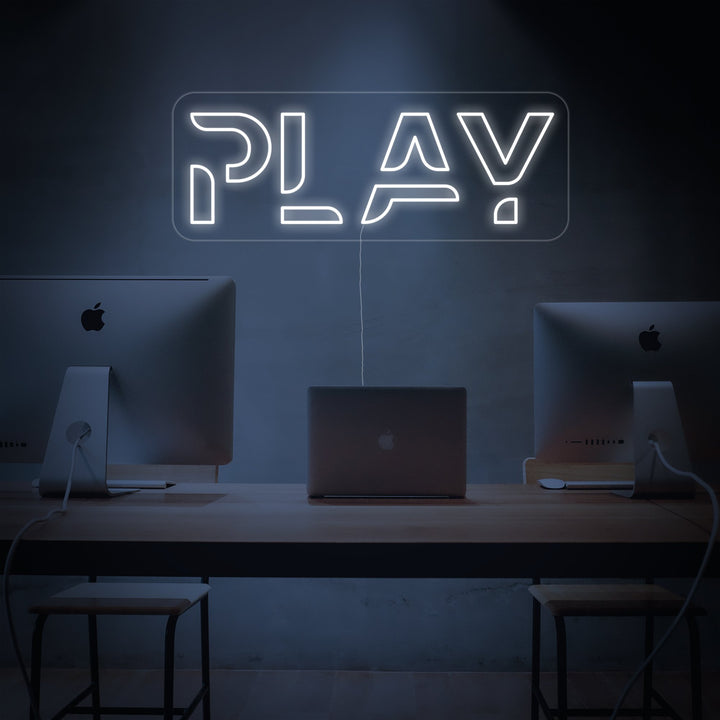 "Play" Letreros Neon
