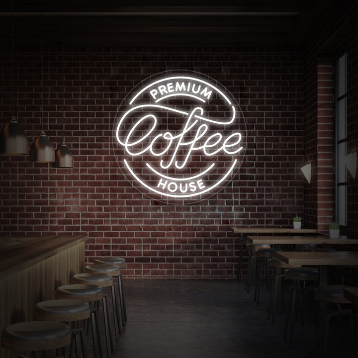 "Premium Coffee House" Letreros Neon
