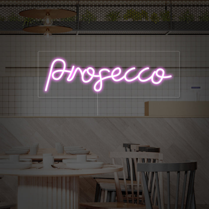 "Prosecco Bar De Cerveza" Letreros Neon