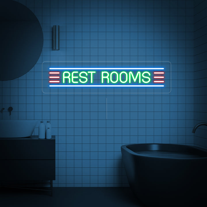 "Restroom" Letreros Neon