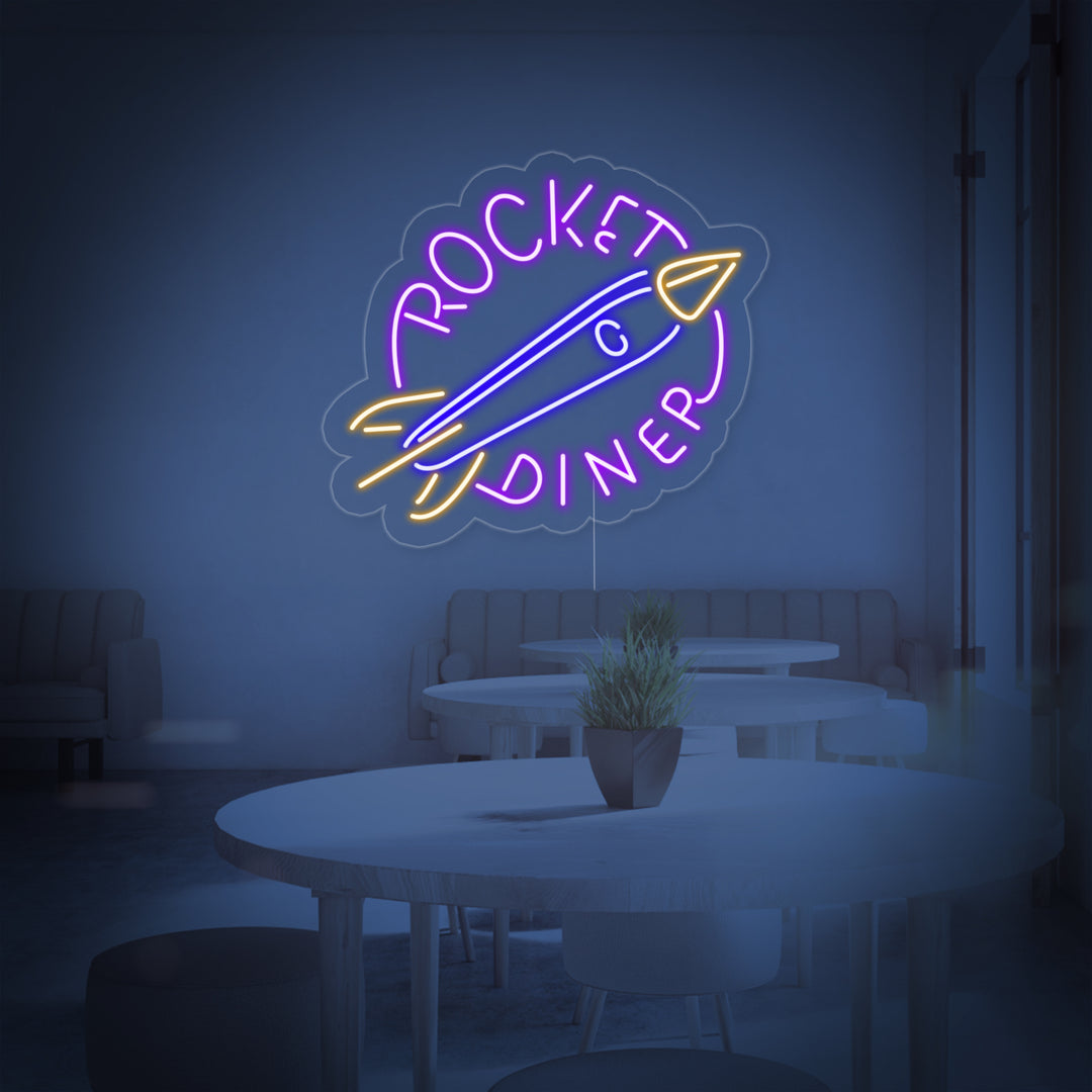 "Rocket Diner" Letreros Neon
