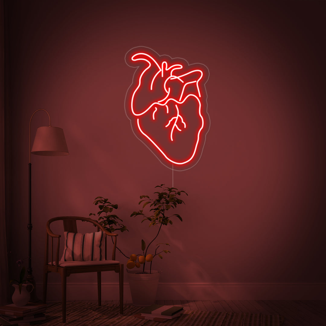 "Corazón Real" Letreros Neon