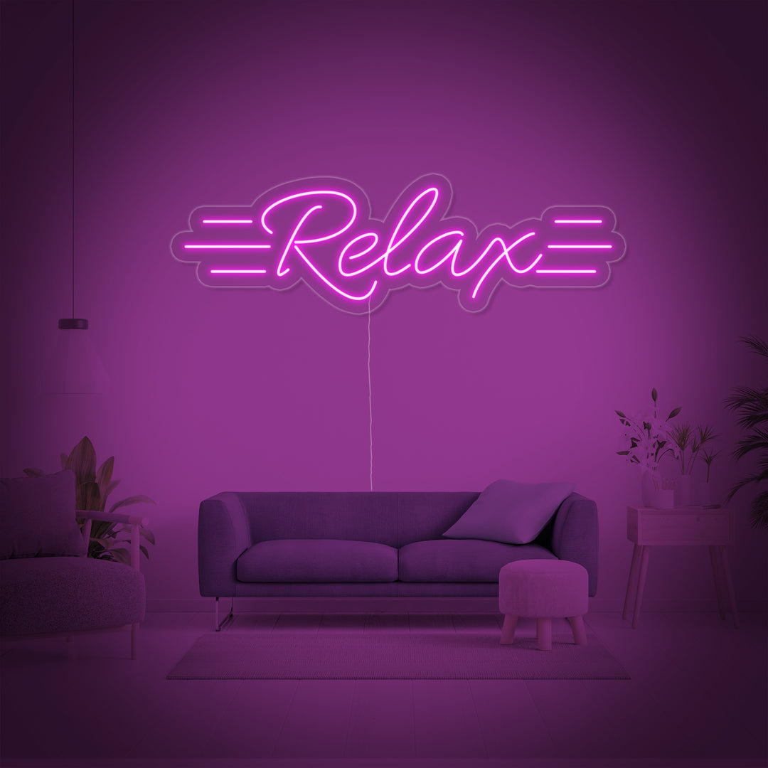 "Relax" Letreros Neon