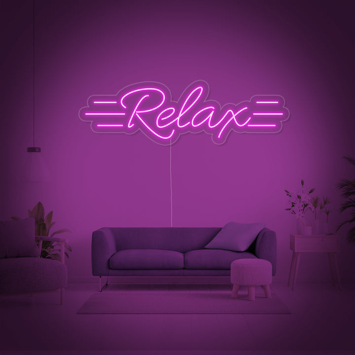 "Relax" Letreros Neon