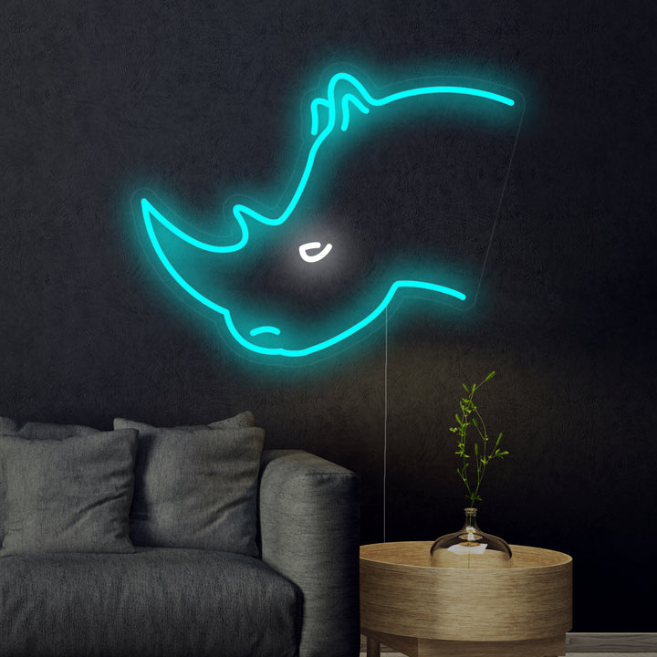 "Cabeza De Rinoceronte" Letreros Neon