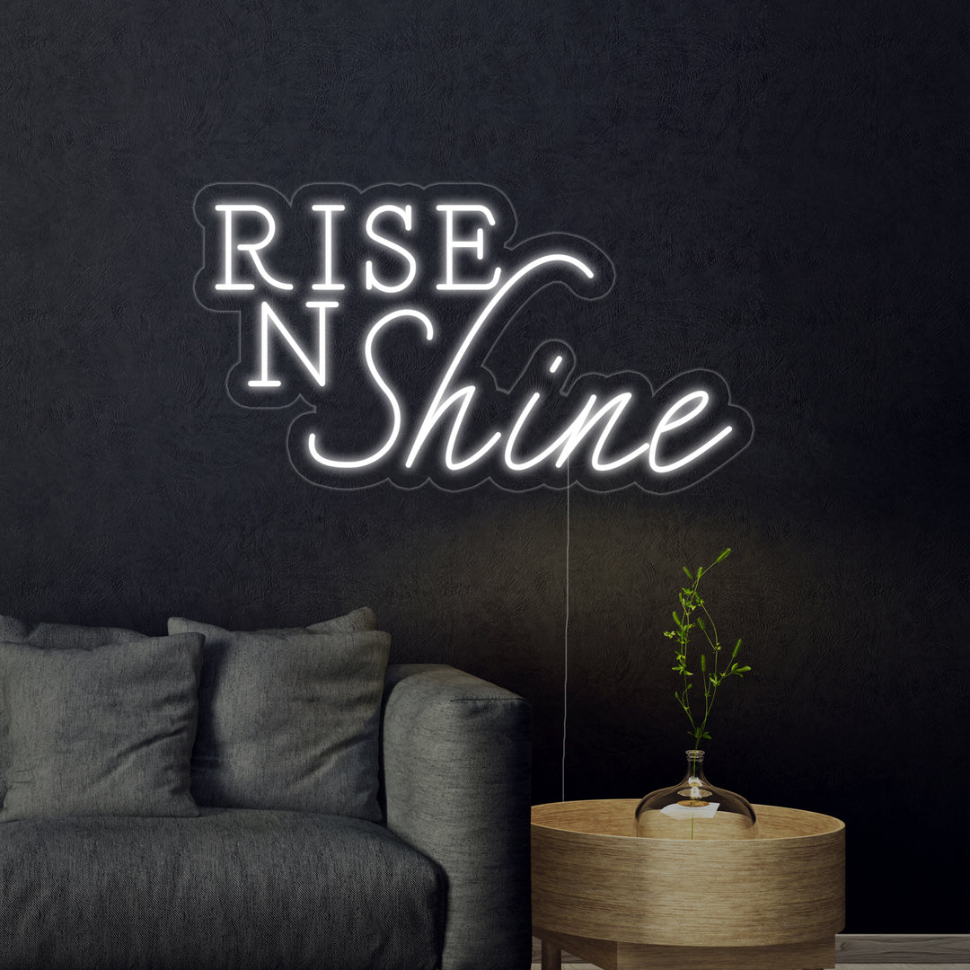 "Rise N Shine" Letreros Neon