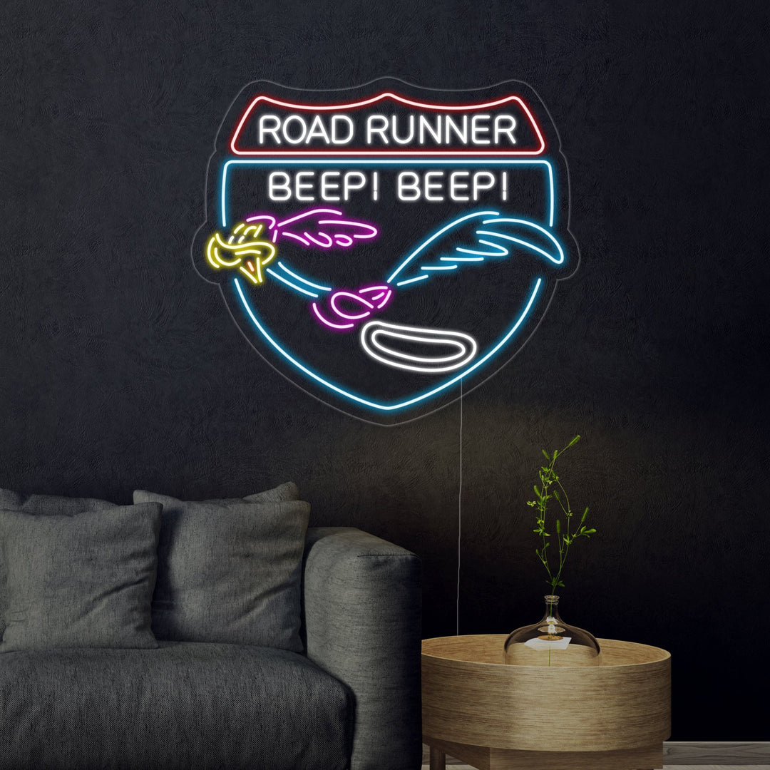 "Road Runner Beep Beep" Letreros Neon