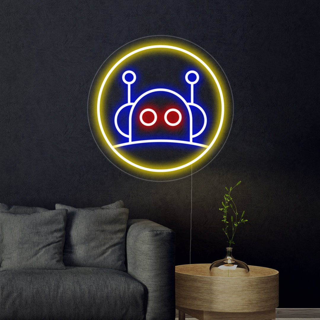 "Cerdo robot" Letreros Neon