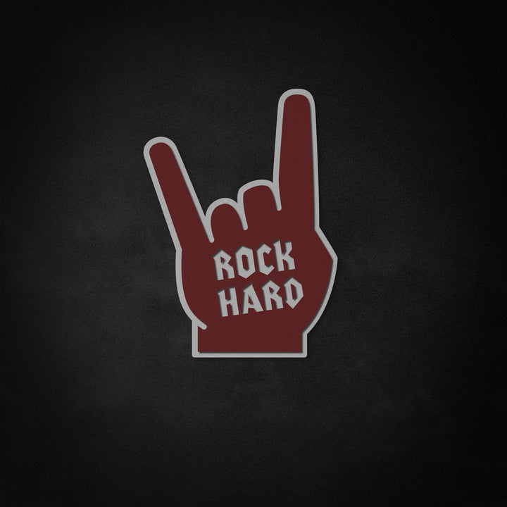 "Rock hard, rock and roll, gestos de fanáticos" Neon Like