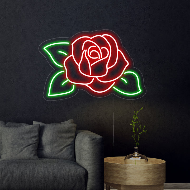 "Rosas, Floristería, Regalos Florales" Letreros Neon