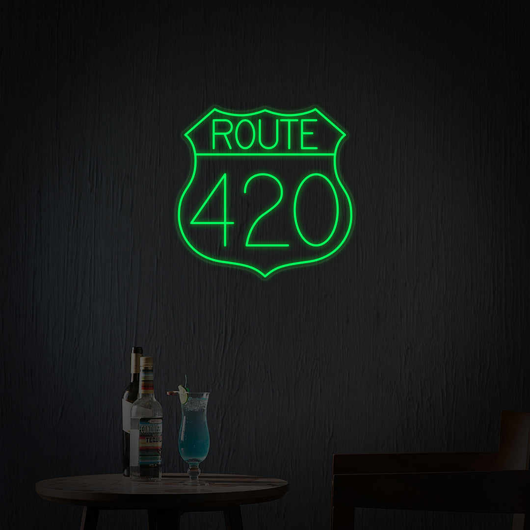 "Autopistas Y Ruta 420" Letreros Neon