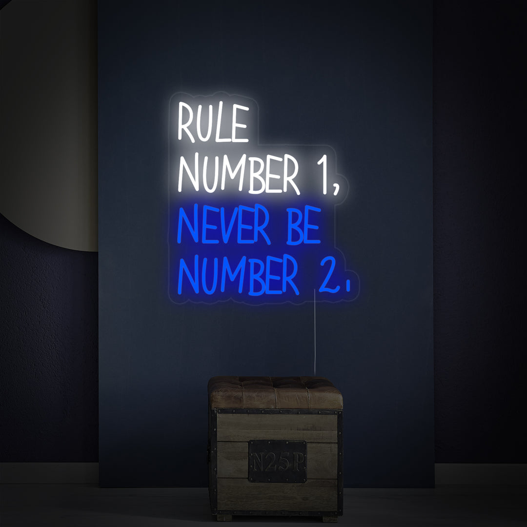 "Rule Number" Letreros Neon