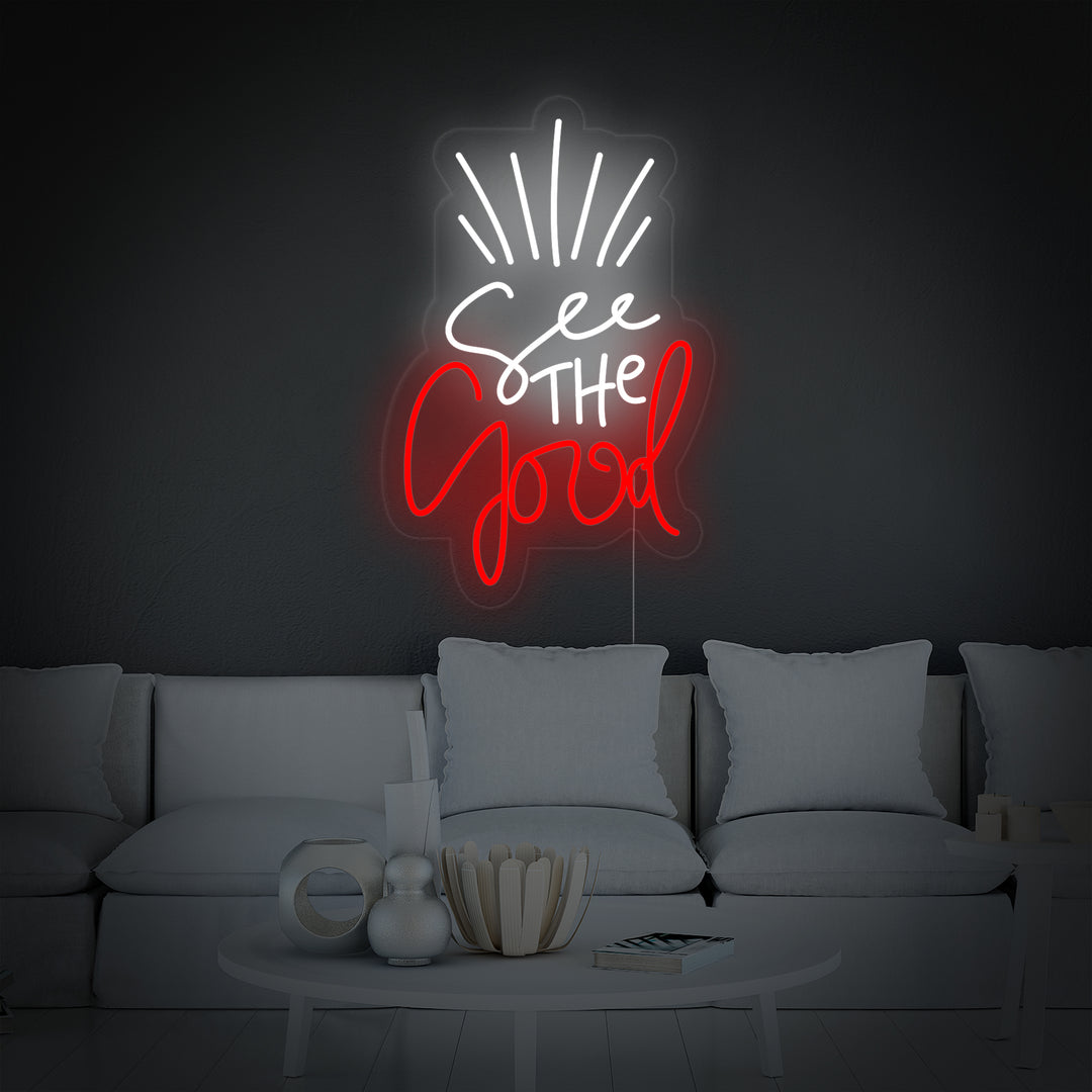"See The Good" Letreros Neon