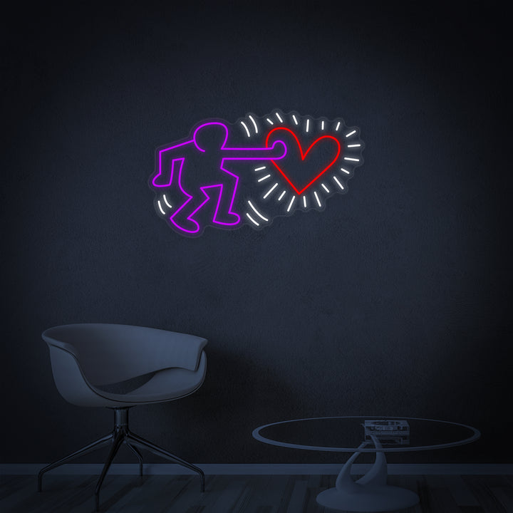 "Enviar Amor" Letreros Neon