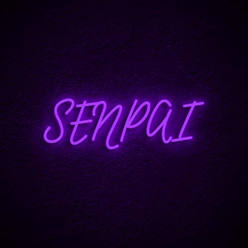 "Senpai" Letreros Neon