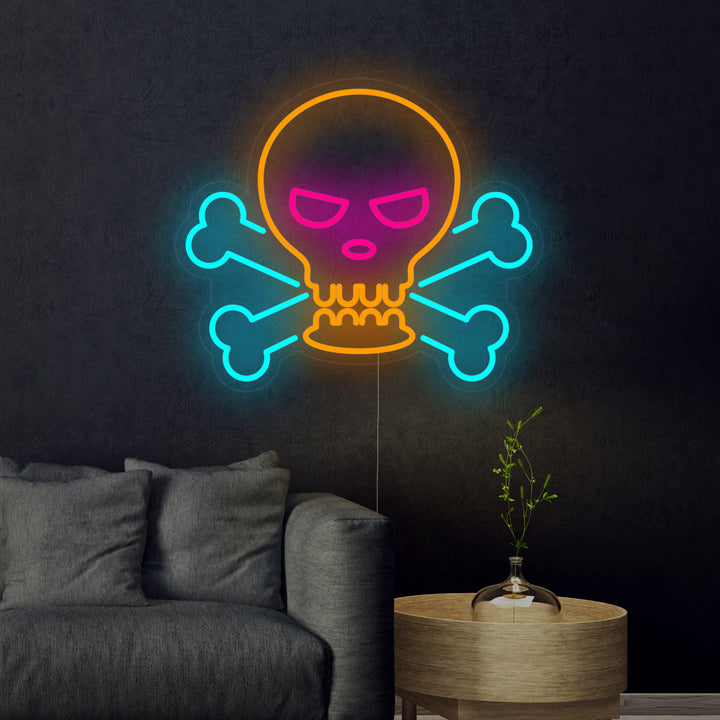 "Calavera Y Huesos" Letreros Neon