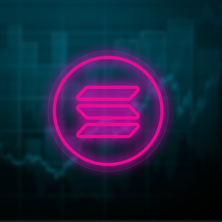 "Logo Solana Sol" Letreros Neon