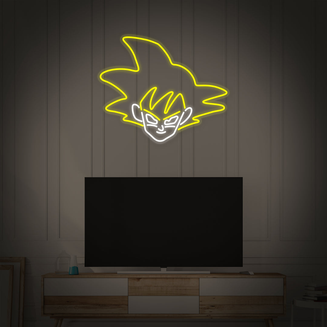 "Son Goku Anime" Letreros Neon