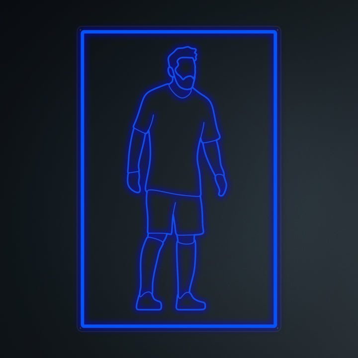 "Jugador De Fútbol 10" Letreros Neon en Miniatura