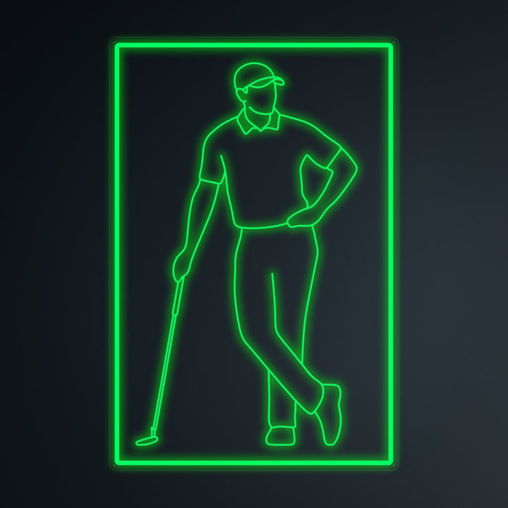 "Jugador De Golf" Letreros Neon en Miniatura