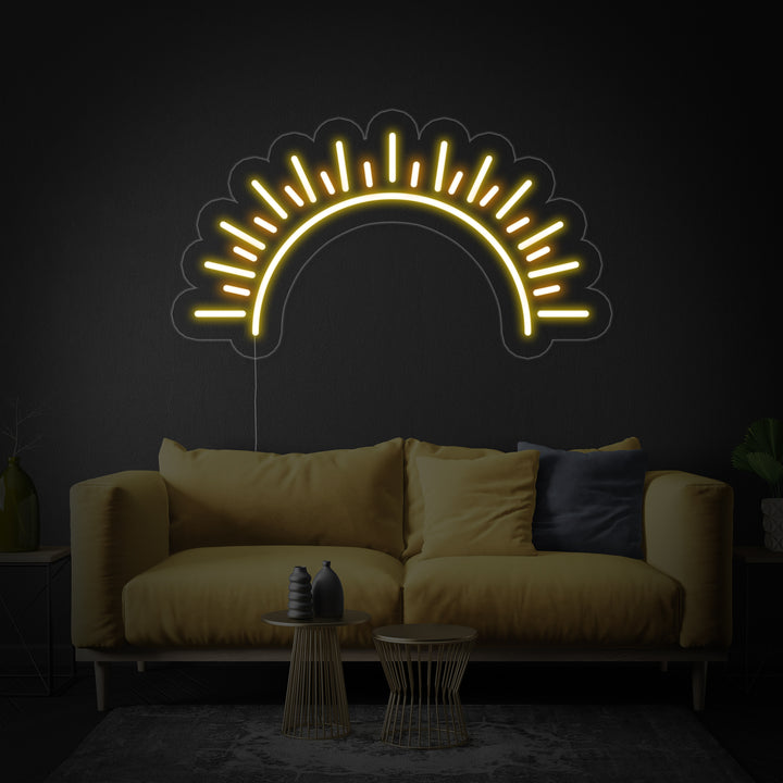 "Sol, Puesta De Sol" Letreros Neon
