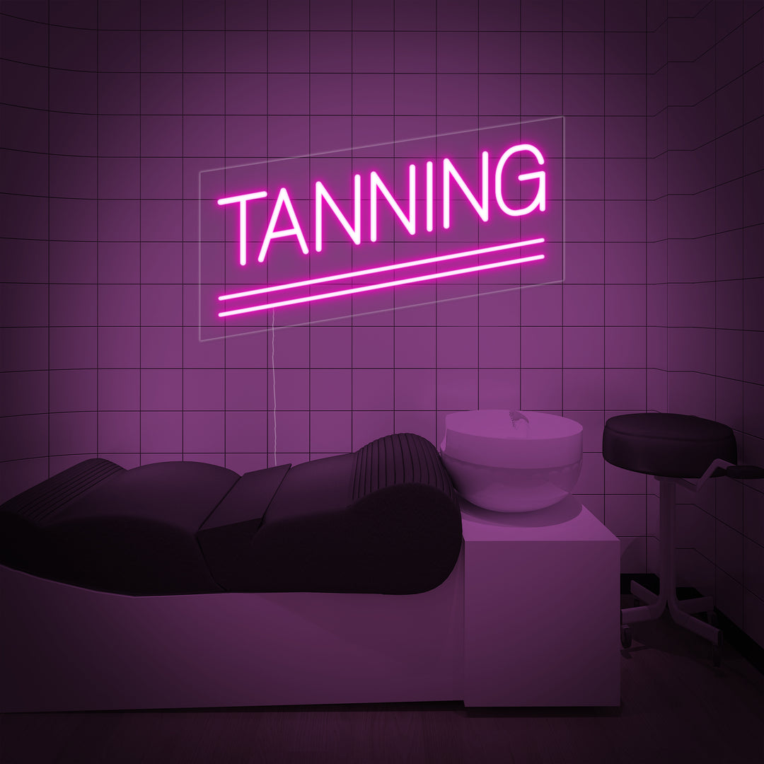 "Tanning" Letreros Neon