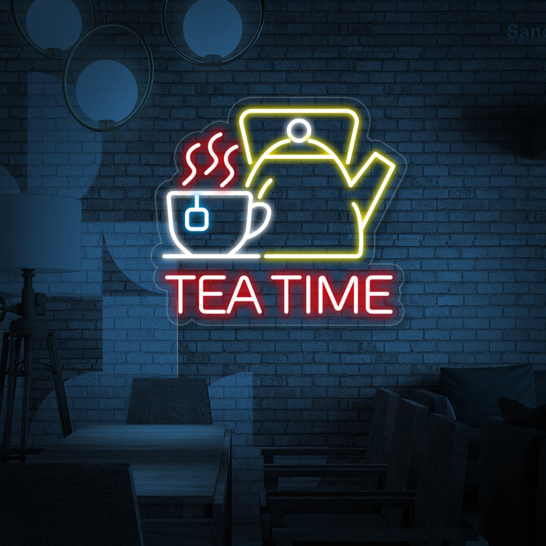 "Tea Time" Letreros Neon