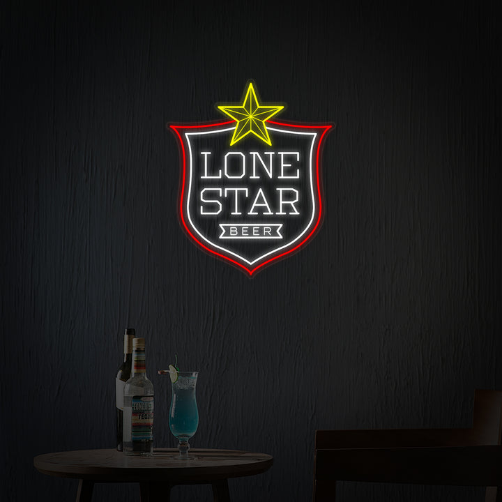"Bares De Cerveza En Texas" Letreros Neon