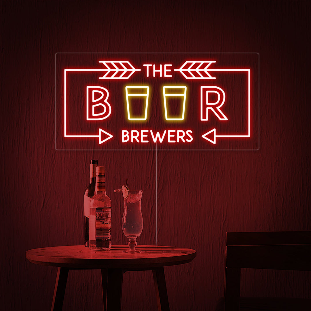"The Beer Brewers" Letreros Neon