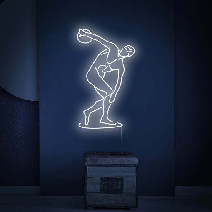 "El Discóbolo De Mirón" Letreros Neon