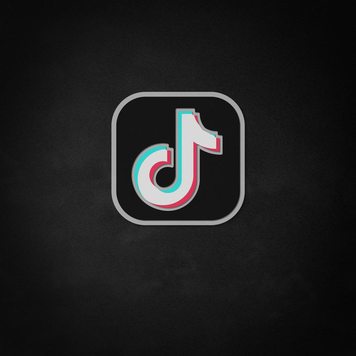 "Logotipo de Tiktok" Neon Like