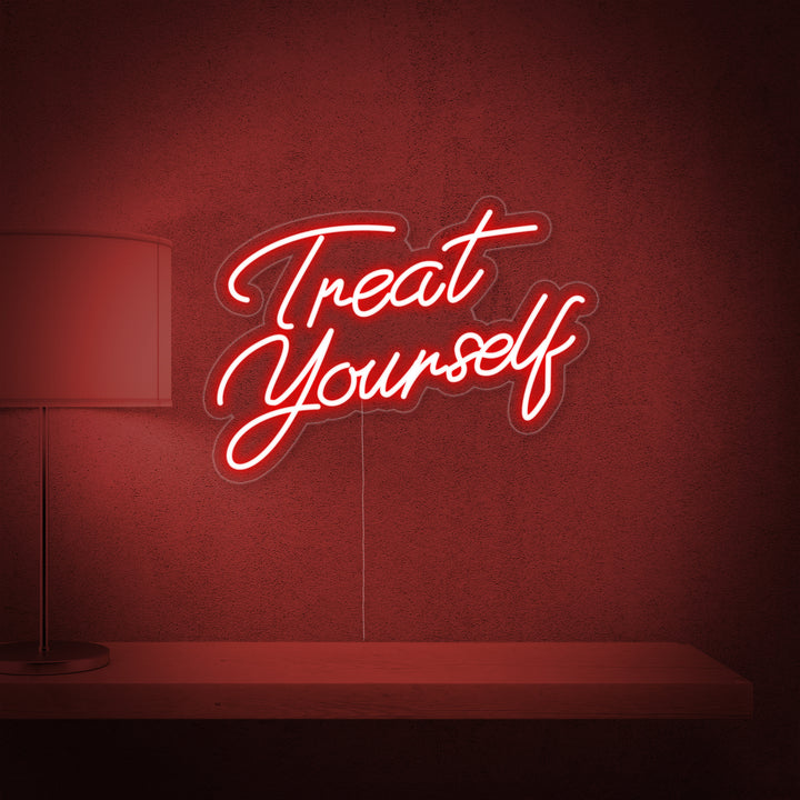 "Treat Yourself" Letreros Neon