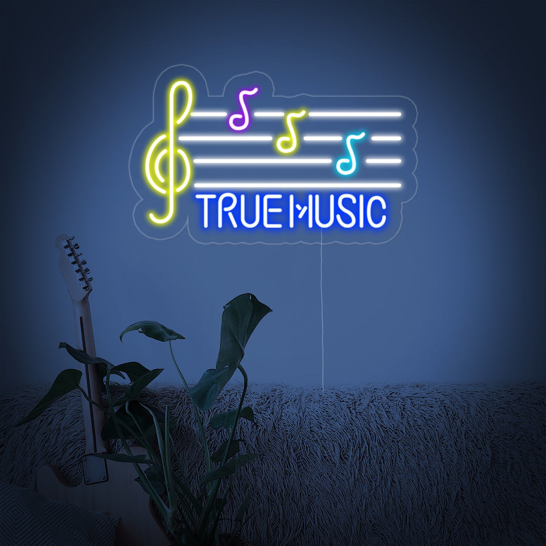 "True Music" Letreros Neon