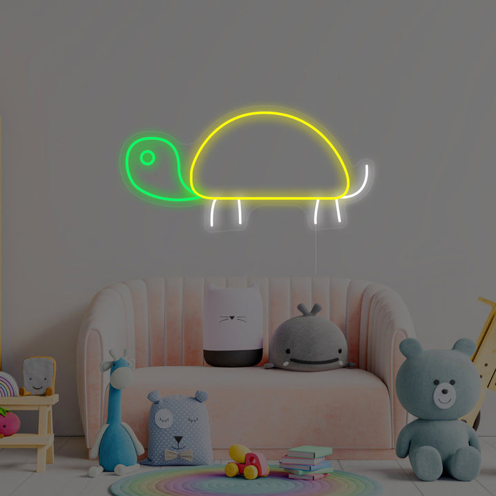 "Tortuga, Decoracion De Habitaciones Infantiles" Letreros Neon