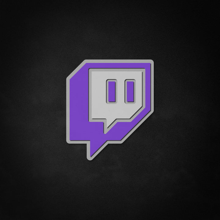 "Logotipo de twitch" Neon Like