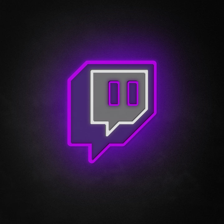 "Logotipo de twitch" Neon Like