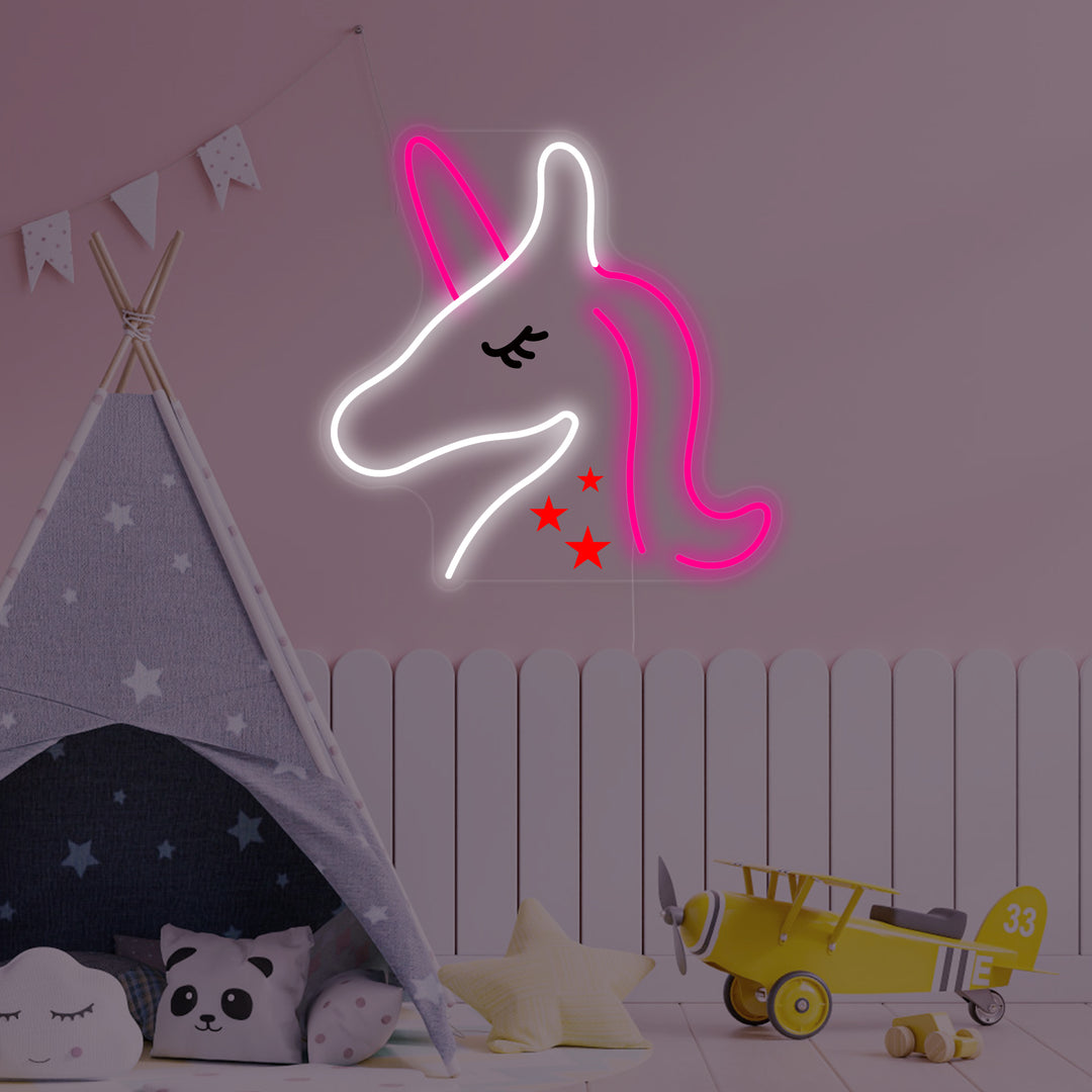 "Unicornio, Decoracion De Habitaciones Infantiles" Letreros Neon