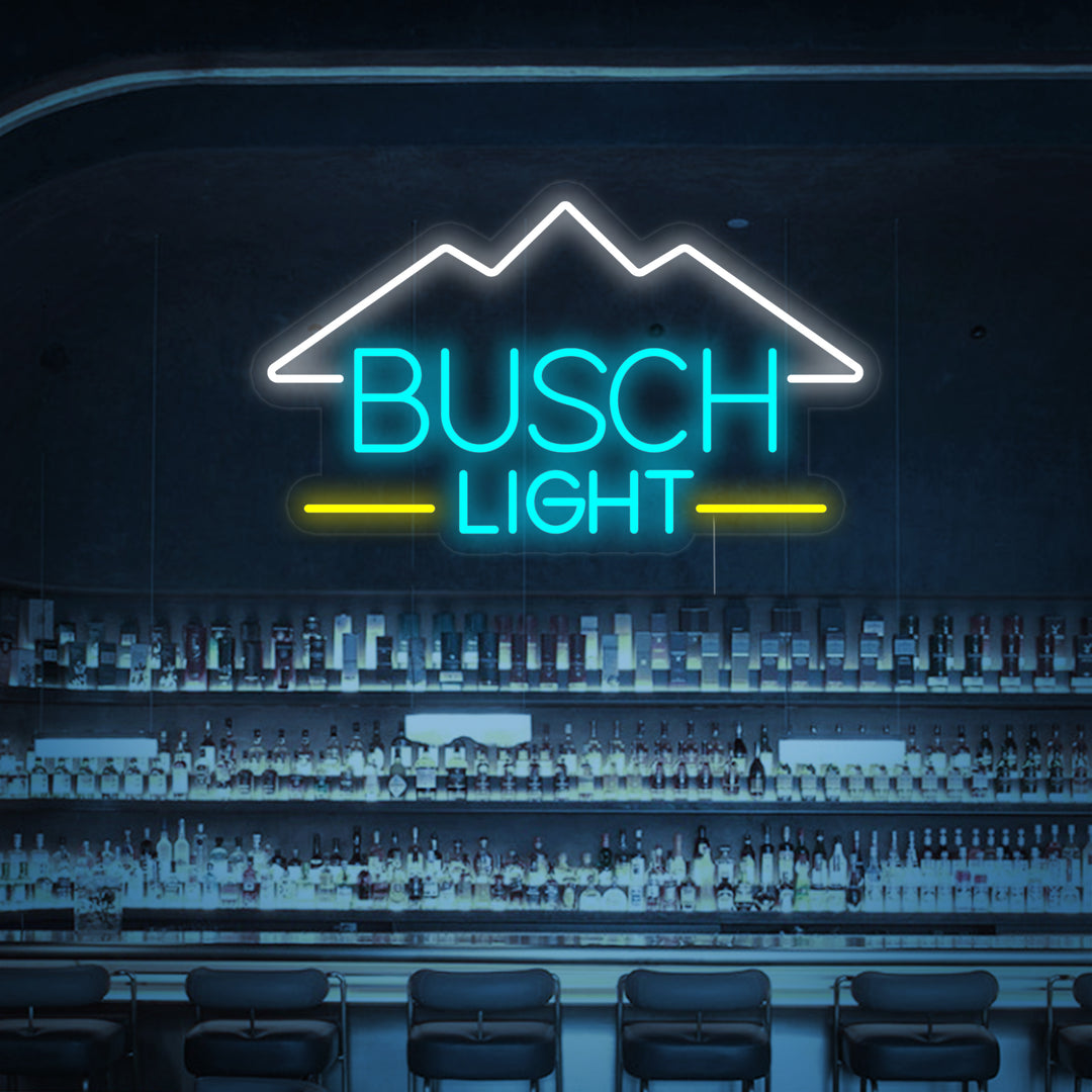 "Bar De Cerveza Busch Light Vintage" Letreros Neon