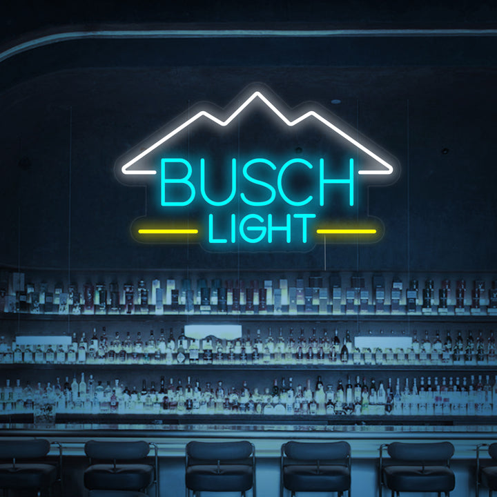 "Bar De Cerveza Busch Light Vintage" Letreros Neon