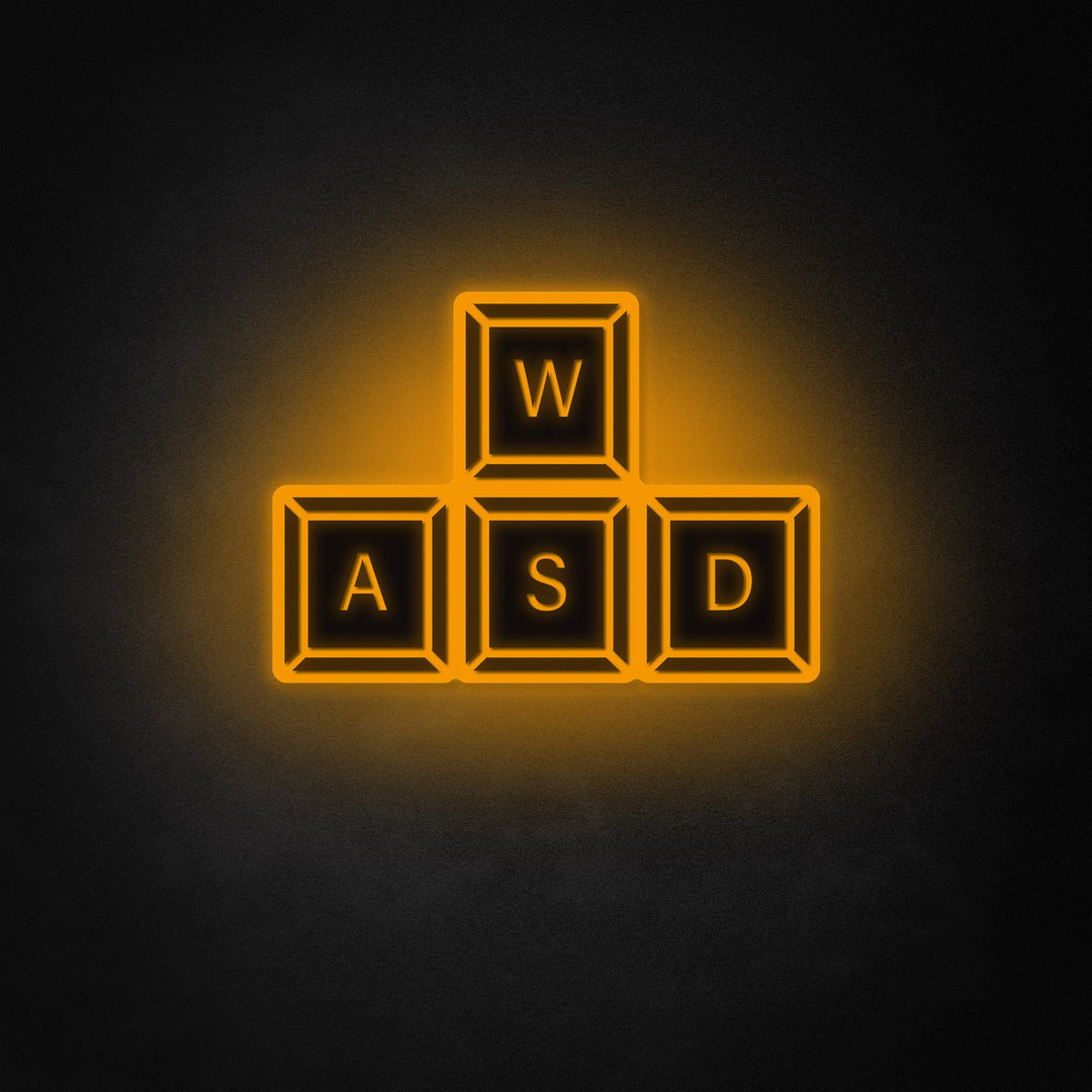 "Teclas WASD" Neon Like