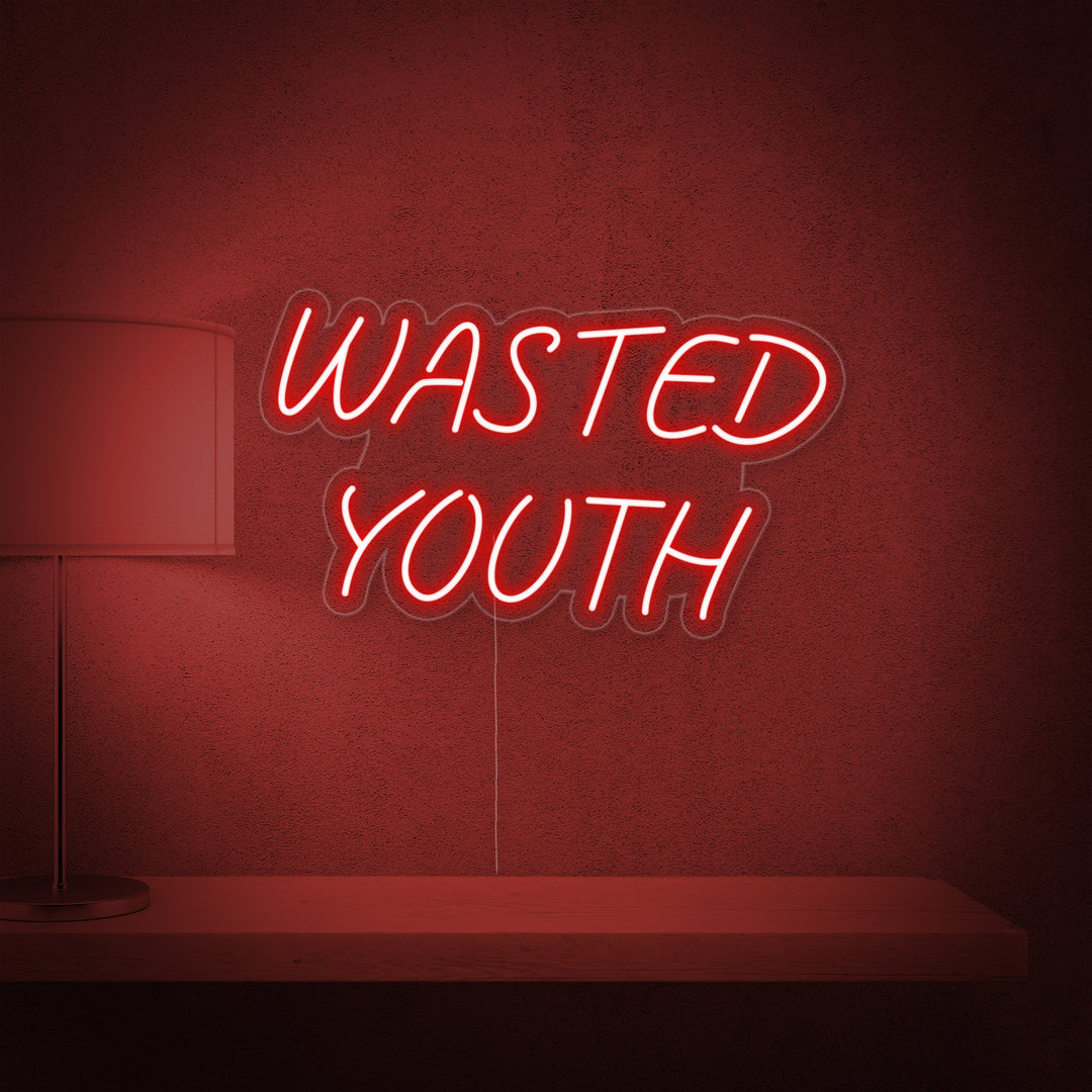 "Wasted Youth" Letreros Neon