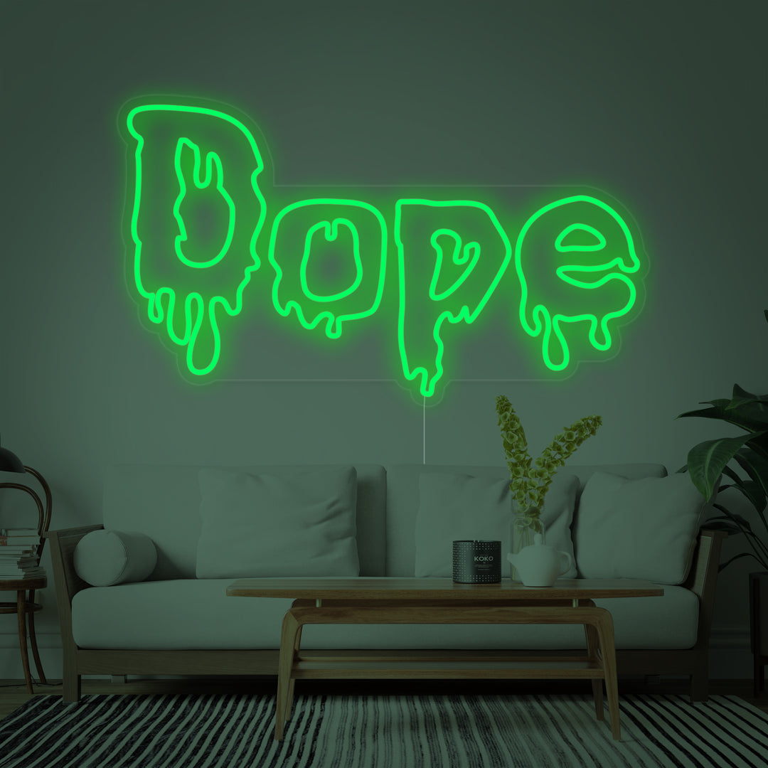 "Marihuana Cannabis Dope" Letreros Neon