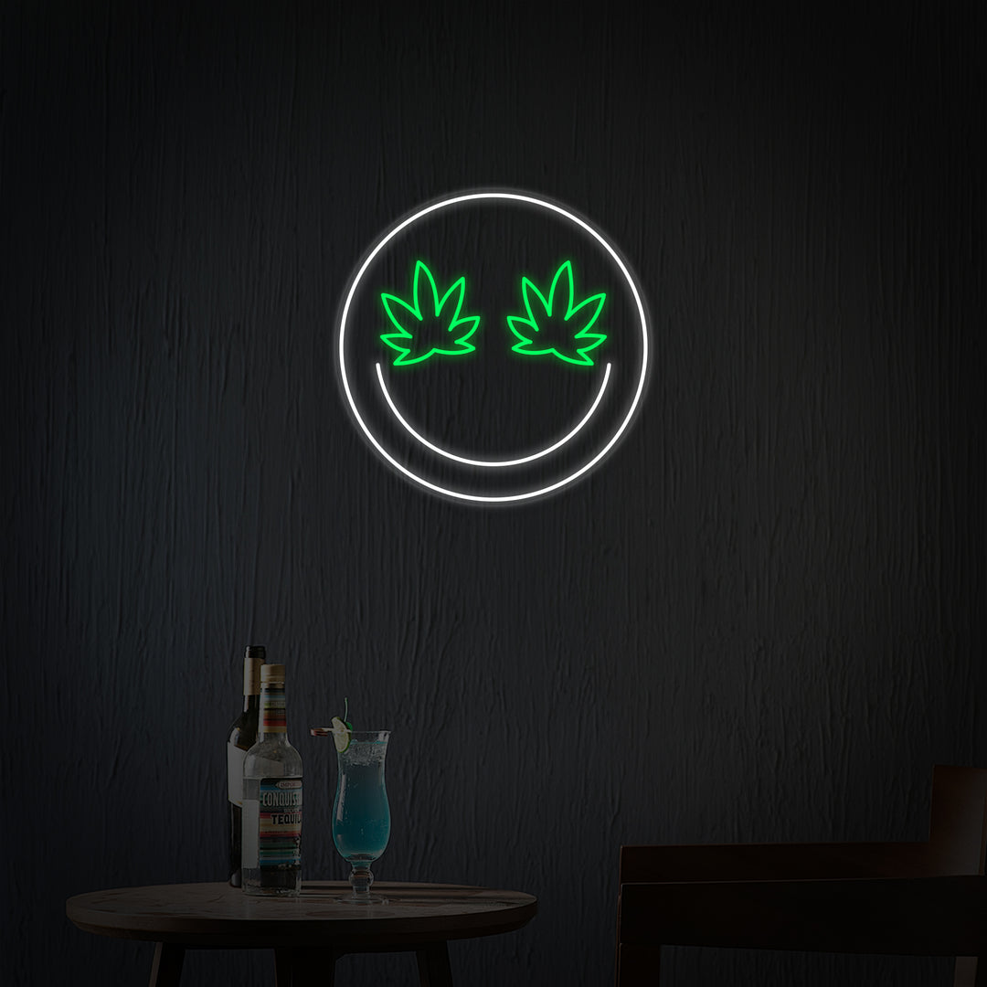 "Marihuana Cannabis Emoji" Letreros Neon